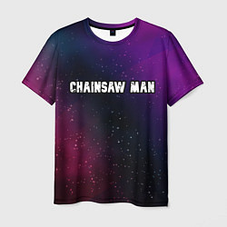 Футболка мужская Chainsaw Man gradient space, цвет: 3D-принт