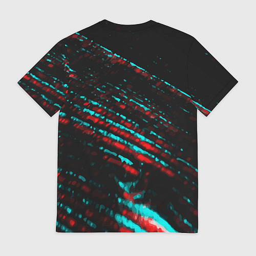 Мужская футболка Valorant в стиле glitch и баги графики на темном ф / 3D-принт – фото 2