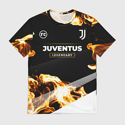 Футболка мужская Juventus legendary sport fire, цвет: 3D-принт