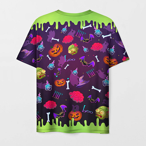 Мужская футболка RIP halloween / 3D-принт – фото 2