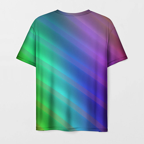 Мужская футболка Полосы всех цветов радуги / 3D-принт – фото 2