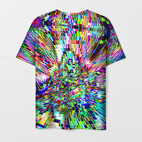 Мужская футболка Acid pixels / 3D-принт – фото 2