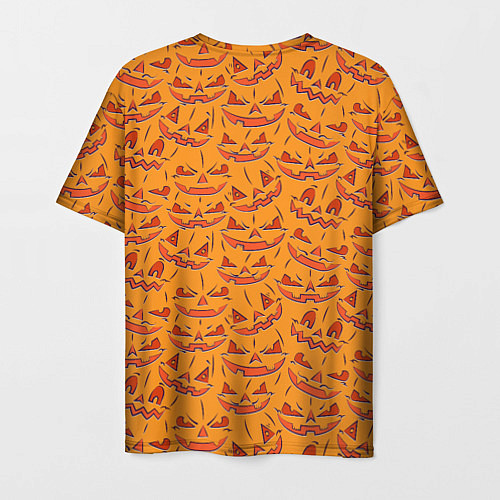 Мужская футболка Halloween Pumpkin Pattern / 3D-принт – фото 2