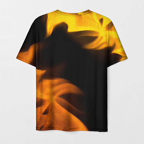Мужская футболка GTA - gold gradient: надпись, символ / 3D-принт – фото 2