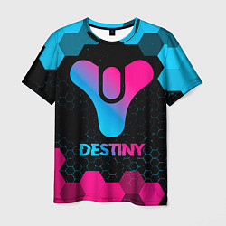 Футболка мужская Destiny - neon gradient, цвет: 3D-принт