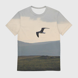 Футболка мужская Чайка, цвет: 3D-принт