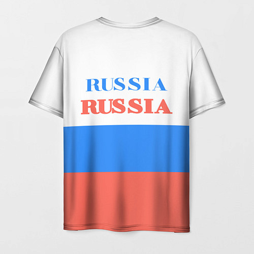 Мужская футболка Цвета флага России Russia / 3D-принт – фото 2