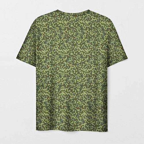 Мужская футболка Армейская форма мелкий пиксель / 3D-принт – фото 2
