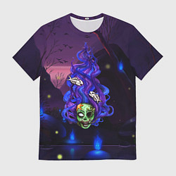 Футболка мужская Мертвая русалка, цвет: 3D-принт