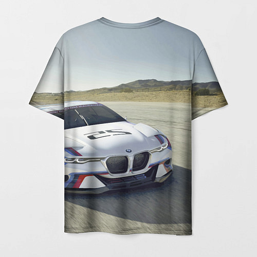 Мужская футболка Спортивная бэха на гоночной трассе / 3D-принт – фото 2