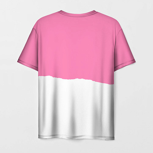 Мужская футболка Stray Kids pink and white / 3D-принт – фото 2
