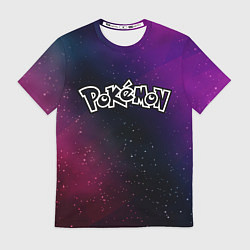 Футболка мужская Pokemon gradient space, цвет: 3D-принт