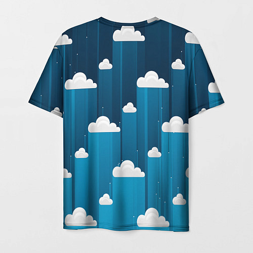 Мужская футболка Night clouds / 3D-принт – фото 2