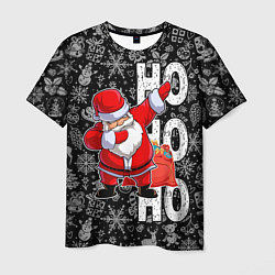 Футболка мужская Santa Claus, dabbing, through the snow, цвет: 3D-принт