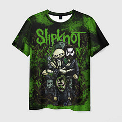 Футболка мужская Slipknot green art, цвет: 3D-принт