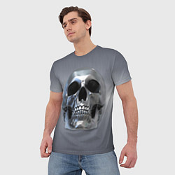 Футболка мужская Титановый череп, цвет: 3D-принт — фото 2