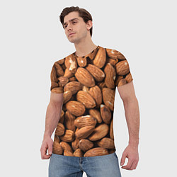 Футболка мужская Миндальные орешки, цвет: 3D-принт — фото 2