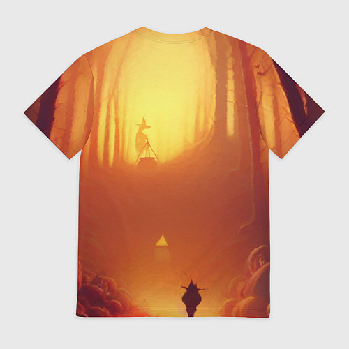 Мужская футболка Темная ведьма колдует в жутком лесу / 3D-принт – фото 2