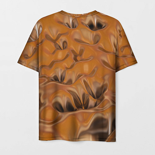 Мужская футболка Шоколадная лава / 3D-принт – фото 2