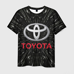 Футболка мужская Тойота, эмблема, автомобильная тема, цвет: 3D-принт