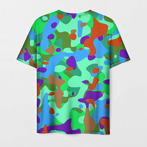 Мужская футболка Абстракция цвета / 3D-принт – фото 2