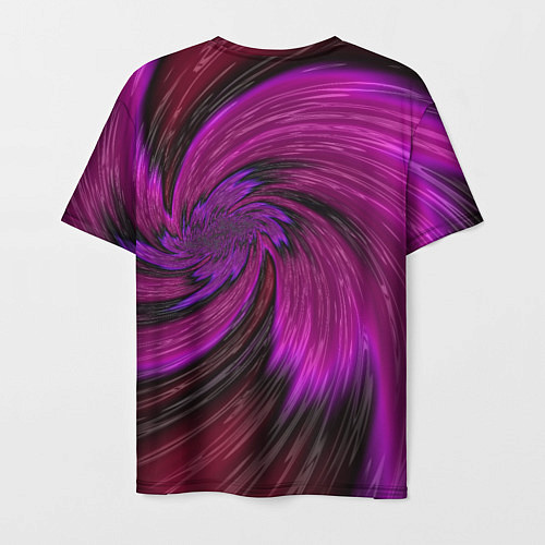 Мужская футболка Фиолетовый вихрь / 3D-принт – фото 2