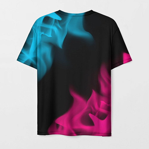 Мужская футболка Cyberpunk 2077 - neon gradient / 3D-принт – фото 2