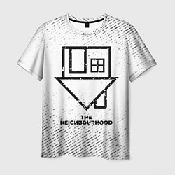Футболка мужская The Neighbourhood с потертостями на светлом фоне, цвет: 3D-принт