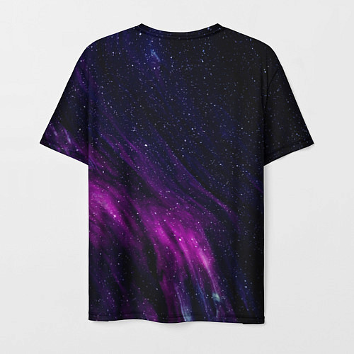 Мужская футболка Абстрактные блёстки и звёзды / 3D-принт – фото 2