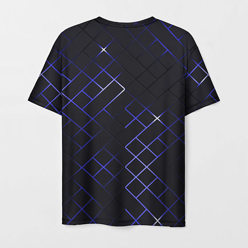 Мужская футболка Неоновые ромбы - текстура / 3D-принт – фото 2