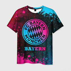 Футболка мужская Bayern - neon gradient, цвет: 3D-принт