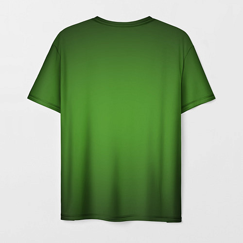 Мужская футболка Зеленый с затемняющей виньеткой / 3D-принт – фото 2