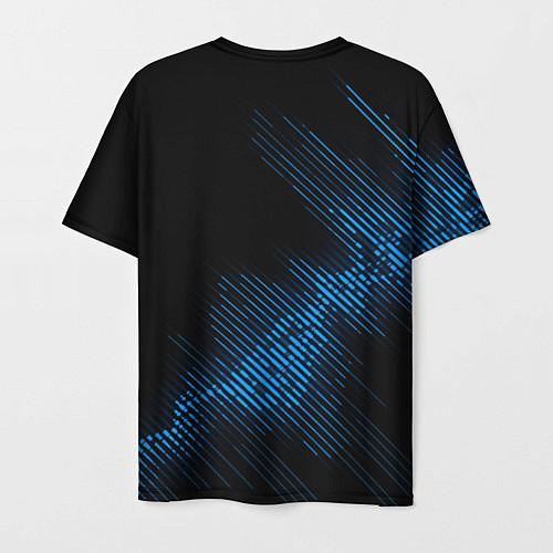 Мужская футболка Slipknot звуковая волна / 3D-принт – фото 2