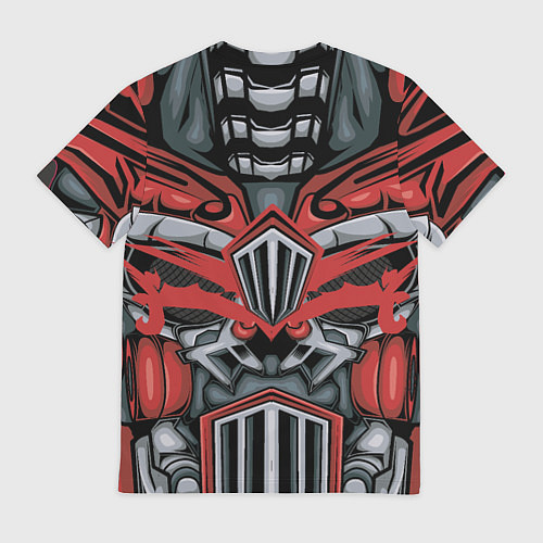 Мужская футболка Костюм робота с решеткой / 3D-принт – фото 2