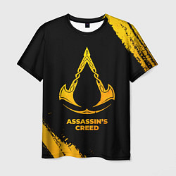 Футболка мужская Assassins Creed - gold gradient, цвет: 3D-принт