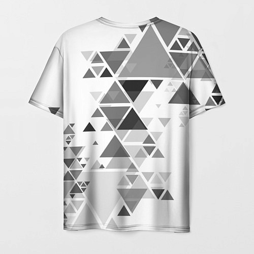 Мужская футболка Графика-треугольник / 3D-принт – фото 2
