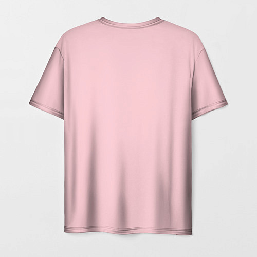 Мужская футболка Цветущая сакура с иероглифом cолнце / 3D-принт – фото 2