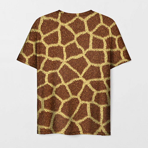 Мужская футболка Текстура жирафа / 3D-принт – фото 2