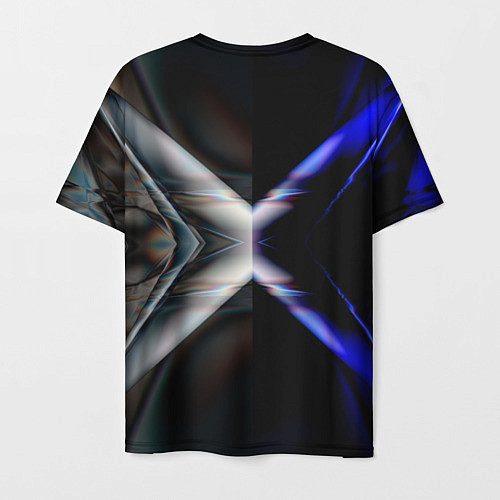 Мужская футболка Молния в космосе / 3D-принт – фото 2