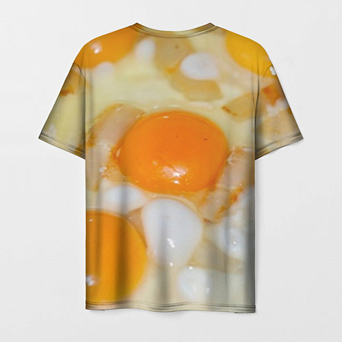 Мужская футболка Яичница с салом / 3D-принт – фото 2
