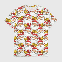 Футболка мужская Новогодний Дед Мороз, цвет: 3D-принт
