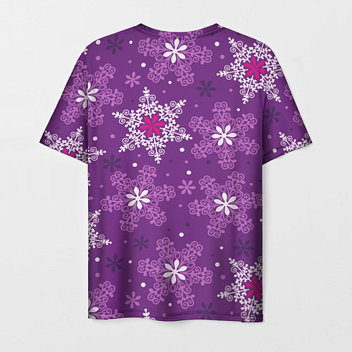Мужская футболка Violet snow / 3D-принт – фото 2