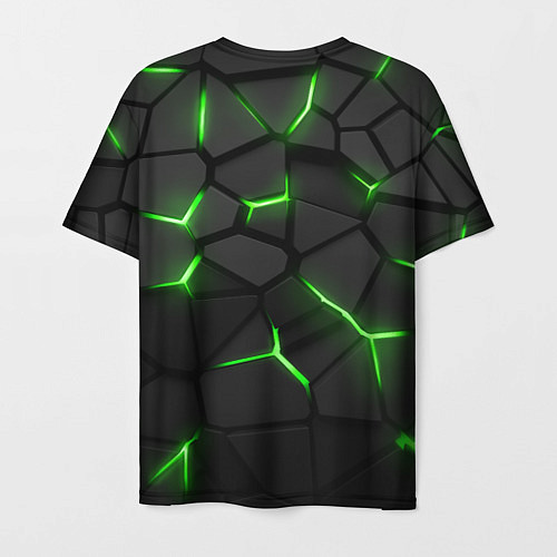 Мужская футболка Green neon steel / 3D-принт – фото 2