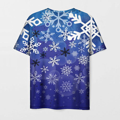 Мужская футболка Сказочный снегопад / 3D-принт – фото 2
