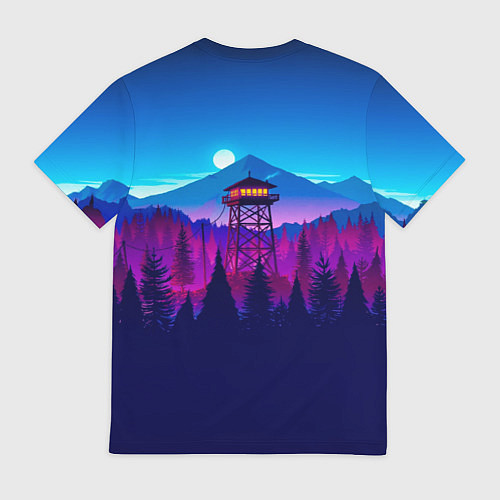 Мужская футболка Firewatch / 3D-принт – фото 2