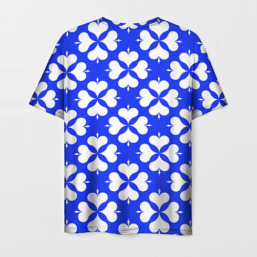 Мужская футболка Четырехлистный клевер синий / 3D-принт – фото 2