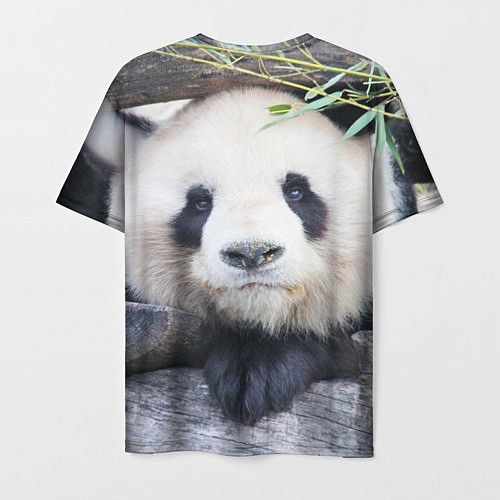 Мужская футболка Панда отдыхает / 3D-принт – фото 2