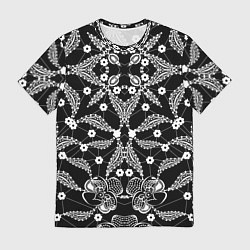 Футболка мужская Кружевной ажурный узор, цвет: 3D-принт