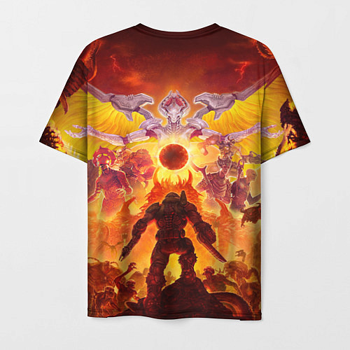 Мужская футболка Doom в аду / 3D-принт – фото 2