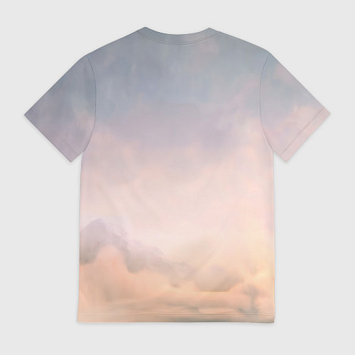 Мужская футболка Victoria 3 на фоне облаков / 3D-принт – фото 2